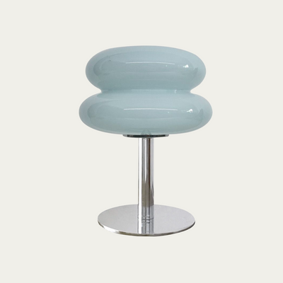 Minimalistisk Orion Bordlampe – Elegant Bauhaus Design med Blødt Lys Himmelblå Bonusvis