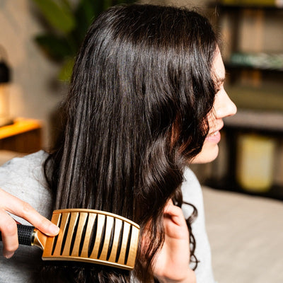 Silkibo Curved Brush Pro – Hårbørste med Vildsvinehår til Sundt, Glansfuldt og Filtret-Frit Hår Bonusvis