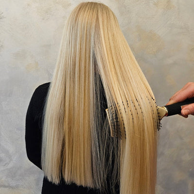 Silkibo Curved Brush Pro – Hårbørste med Vildsvinehår til Sundt, Glansfuldt og Filtret-Frit Hår Bonusvis