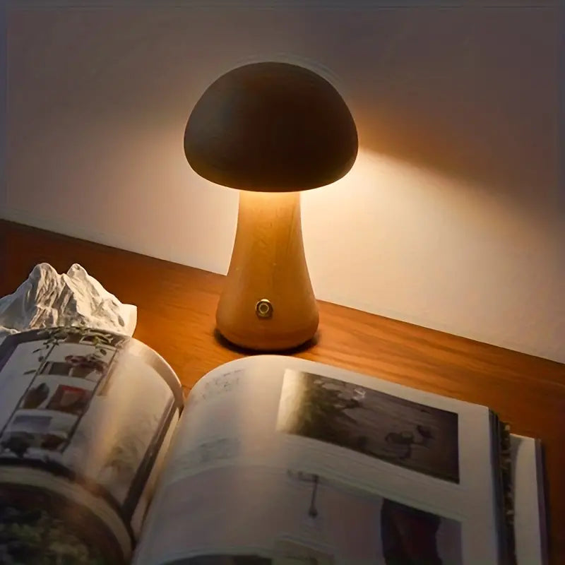 Mushglow Trådløs Svampelampe – Minimalistisk Design og Fleksibel Belysning Bonusvis