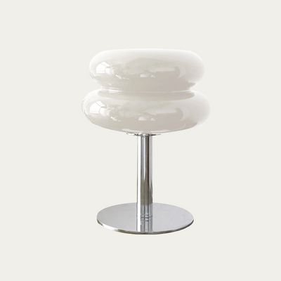 Minimalistisk Orion Bordlampe – Elegant Bauhaus Design med Blødt Lys hvid Bonusvis