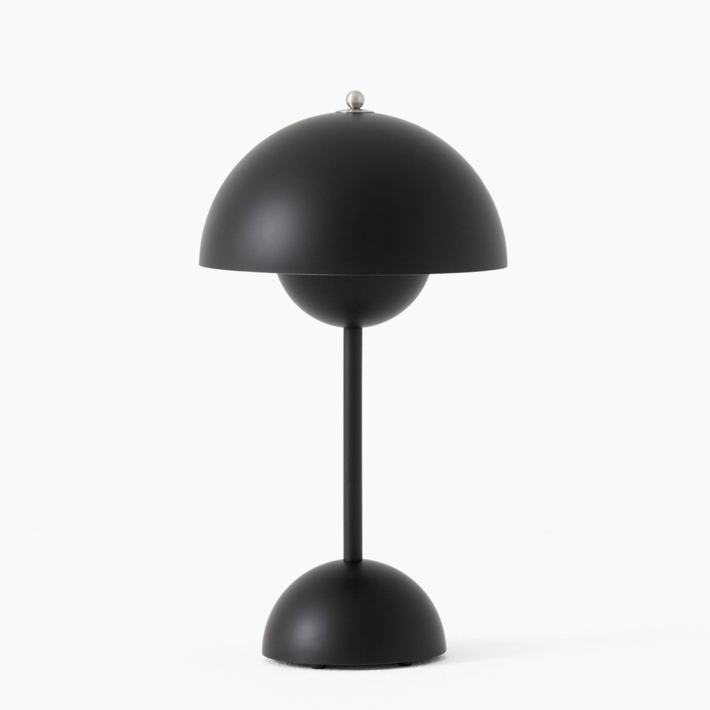 FlowerGlow LED Bordlampe – Ikonisk Design i Trådløs Elegance Sort Bonusvis