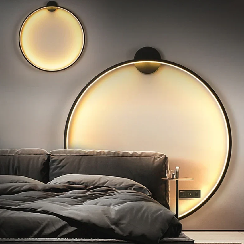 Minimalistisk LED Væglampe – Elegant Cirkeldesign til Moderne Belysning Bonusvis