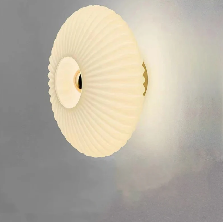 LumiVerre Væglampe i Glas – Elegant og Moderne Design med Ambient Lys Mælkeblank Bonusvis