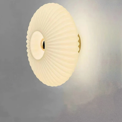 LumiVerre Væglampe i Glas – Elegant og Moderne Design med Ambient Lys Mælkeblank Bonusvis