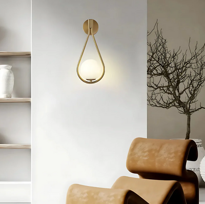 Gouttelettes Væglampe – Elegant Væglampe i Metal og Glas til Dit Hjem Bonusvis