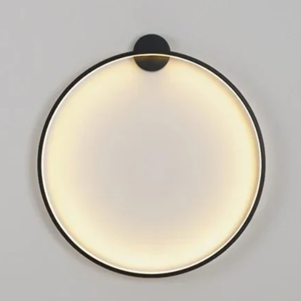 Minimalistisk LED Væglampe – Elegant Cirkeldesign til Moderne Belysning B Bonusvis