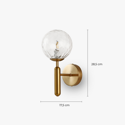Helena Væglampe i Guld og Glas – Sofistikeret og Moderne Belysning Bonusvis