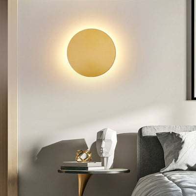 Moderne Ronde Væglampe – Elegant Metalfinish med LED Belysning Bonusvis