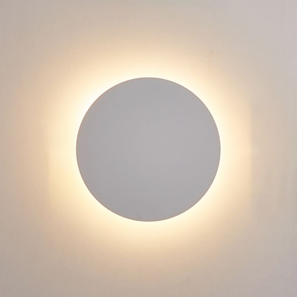Moderne Ronde Væglampe – Elegant Metalfinish med LED Belysning Hvid Bonusvis