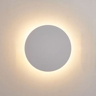 Moderne Ronde Væglampe – Elegant Metalfinish med LED Belysning Hvid Bonusvis
