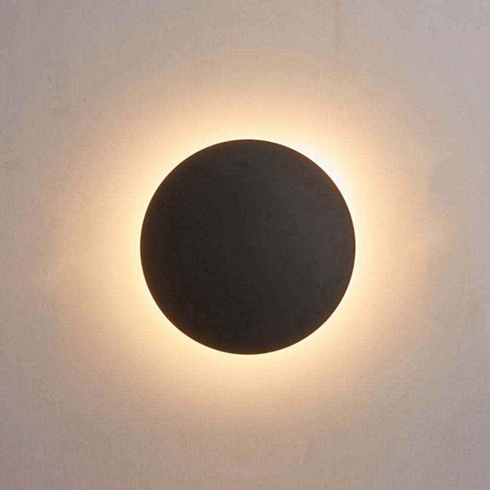 Moderne Ronde Væglampe – Elegant Metalfinish med LED Belysning Sort Bonusvis