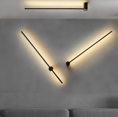 Sabre Væglampe – Moderne og Justerbar LED Belysning i Sort Satin Bonusvis
