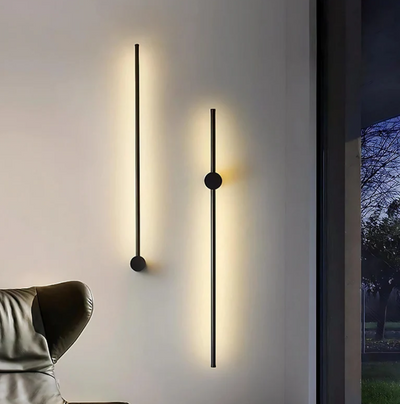 Sabre Væglampe – Moderne og Justerbar LED Belysning i Sort Satin Bonusvis