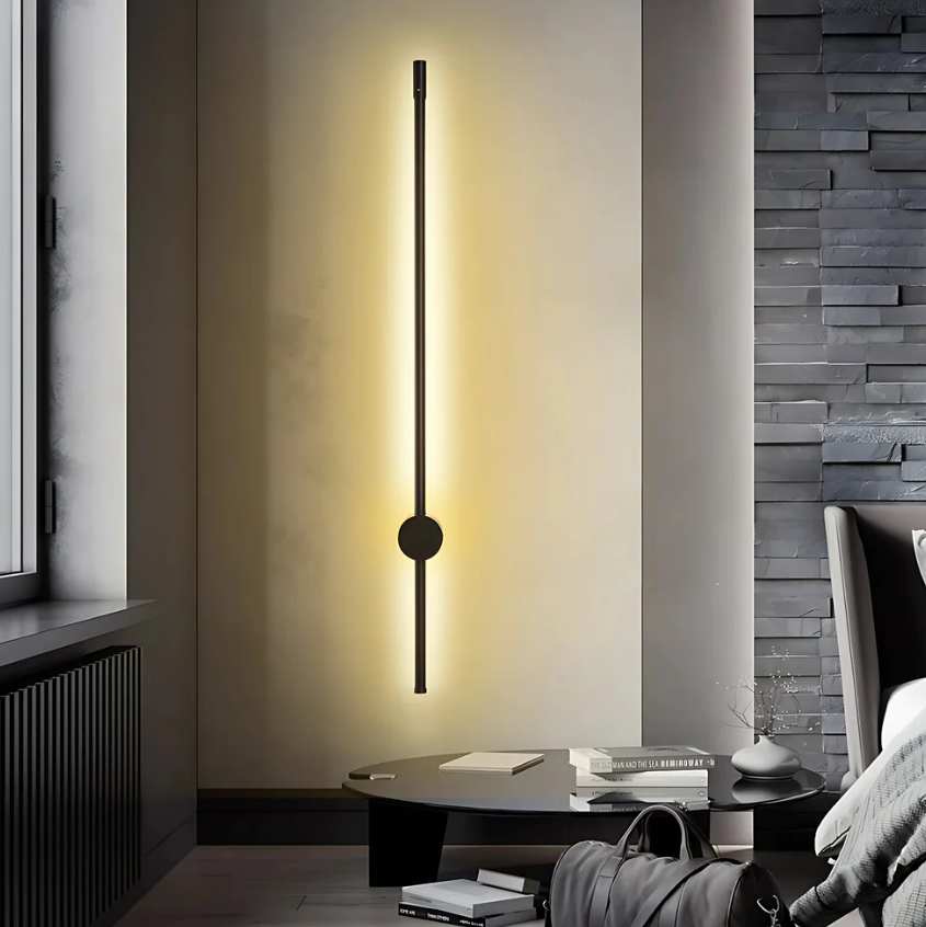 Sabre Væglampe – Moderne og Justerbar LED Belysning i Sort Satin Bonusvis