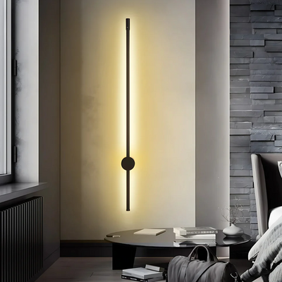 Sabre Væglampe – Moderne og Justerbar LED Belysning i Sort Satin Bonusvis
