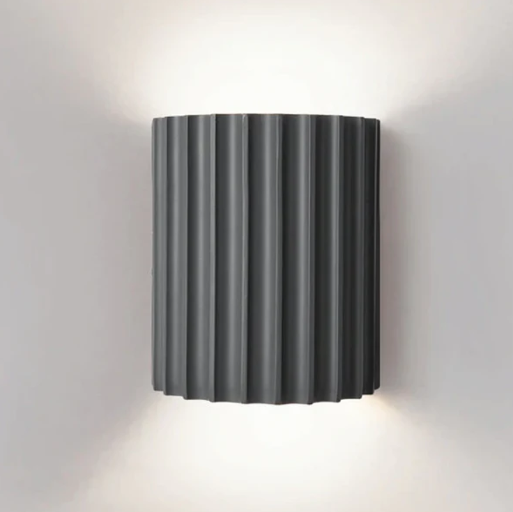 LumiForm Væglampe – Moderne Design i Resine til Stilfuld Belysning Grå Bonusvis