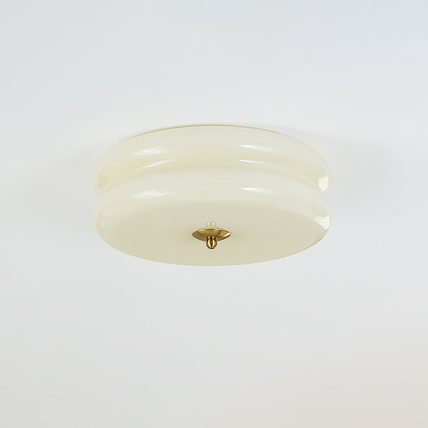 DecoGlow - Art Deco Loftslampe med Vintage Elegance Guld+Beige Bonusvis