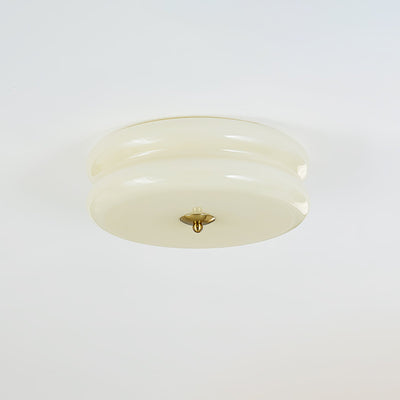 DecoGlow - Art Deco Loftslampe med Vintage Elegance Guld+Beige Bonusvis
