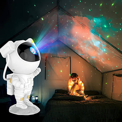 Astronaut Lampe – Stjerneprojektion LED til Magisk Atmosfære Bonusvis