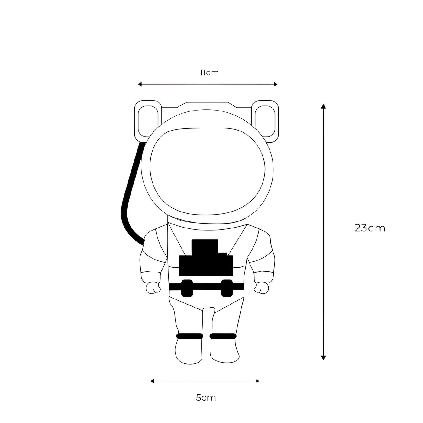Astronaut Lampe – Stjerneprojektion LED til Magisk Atmosfære Bonusvis