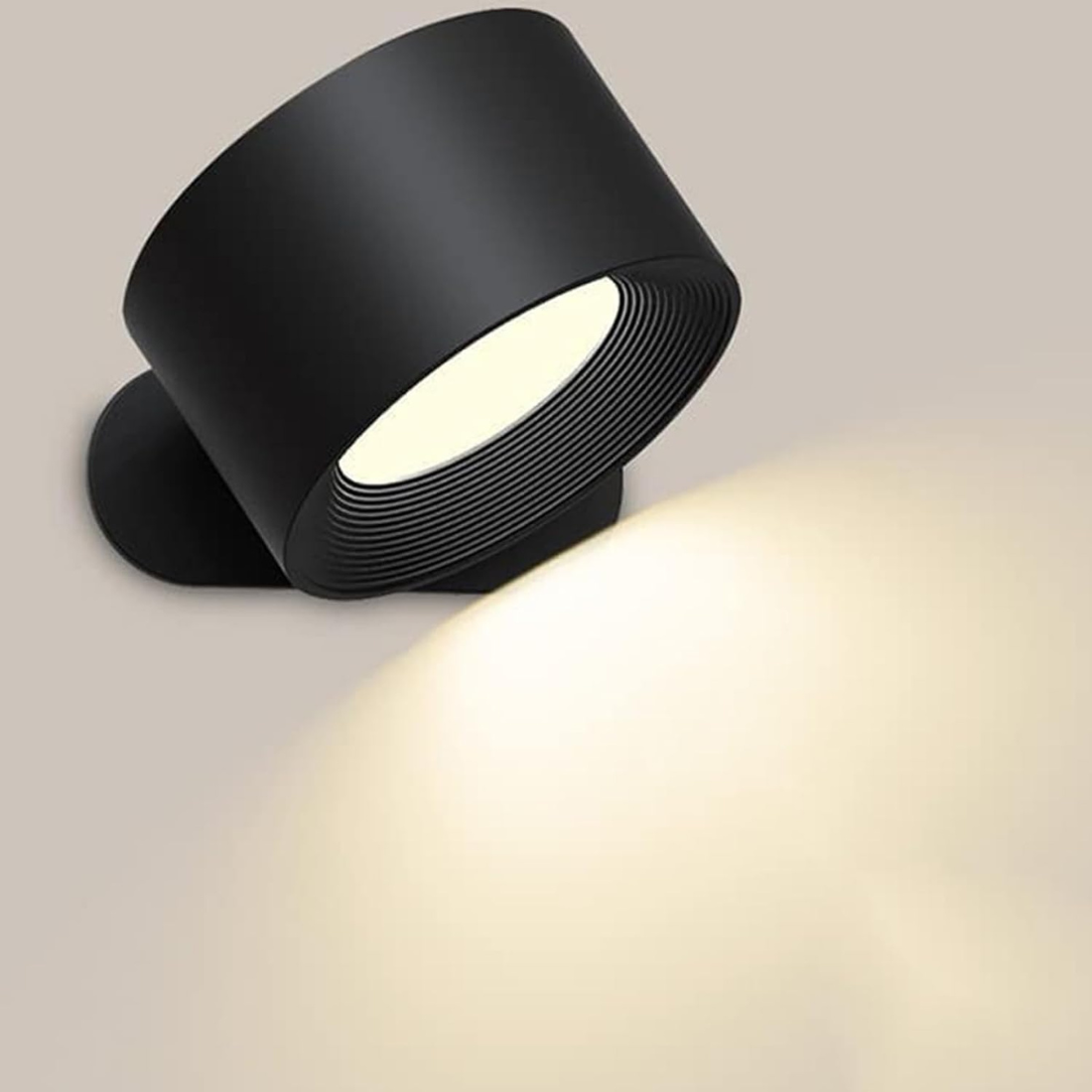Flexilight | Trådløs genopladelig 360° væglampe Sort Bonusvis