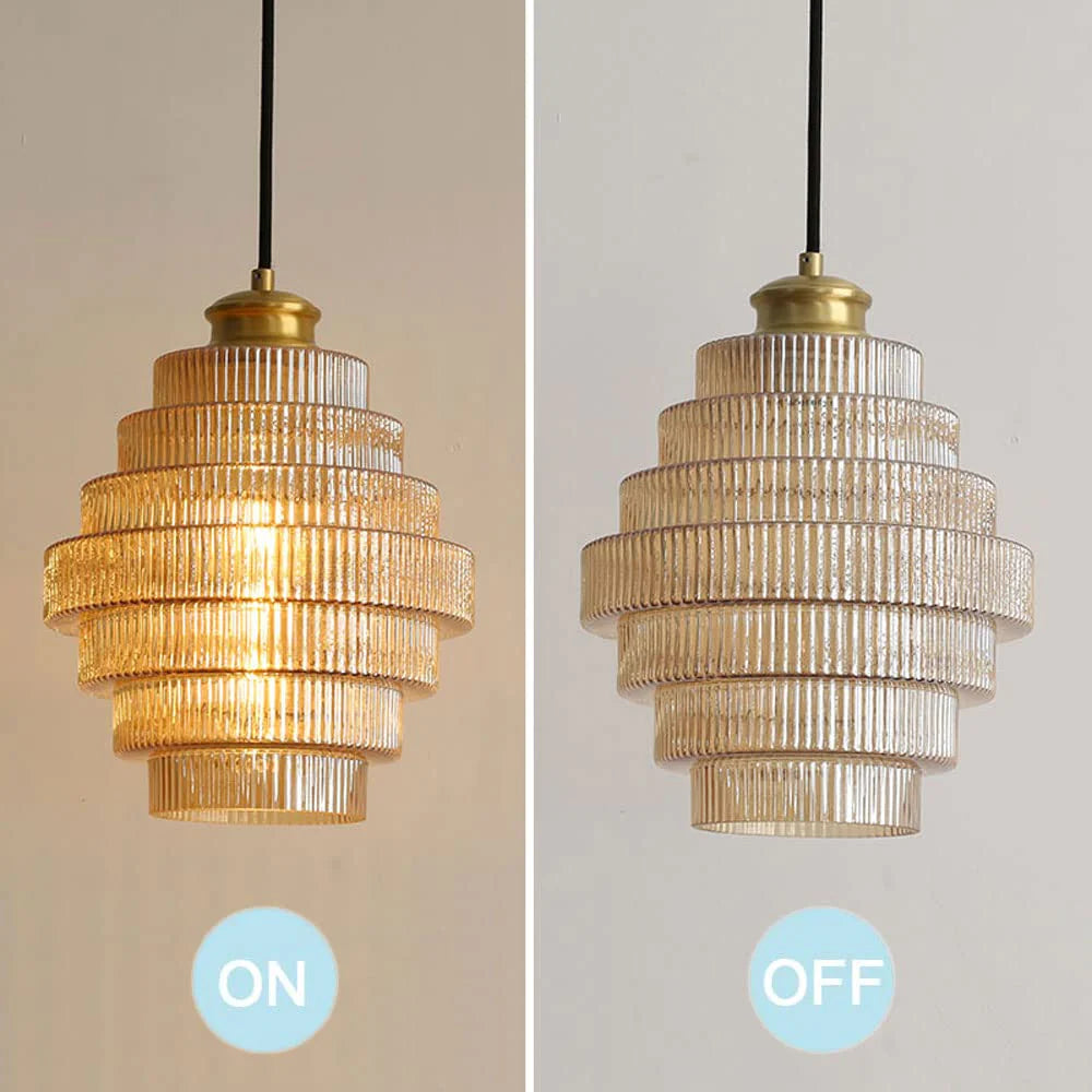 LumiFlask Messing Glas Pendellampe – Vintage Elegance til Dit Hjem Bonusvis