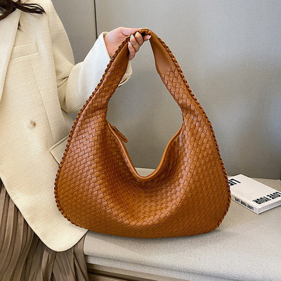 Margo Woven Umhængetaske – Elegant og Praktisk Taske med Tidssvarende Design Brun En størrelse Bonusvis