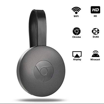 Chromecast Trådløs Videoafspiller – Stream Netflix, YouTube og Mere i 1080p HD Bonusvis