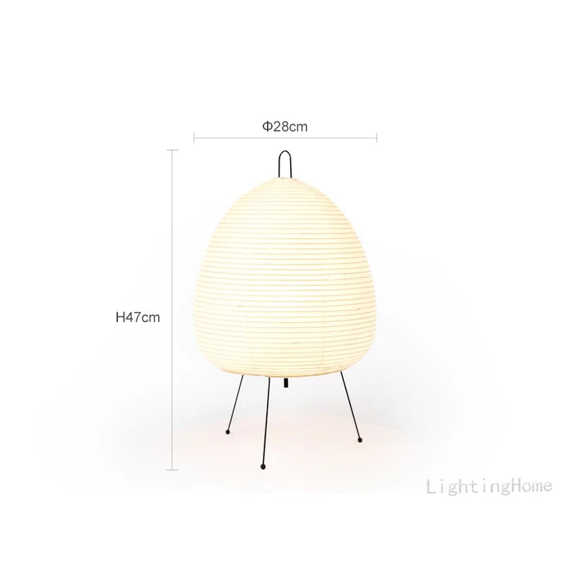 WabiGlow Bordlampe – Japansk Wabi-Sabi Design med Blødt Diffust Lys Bonusvis
