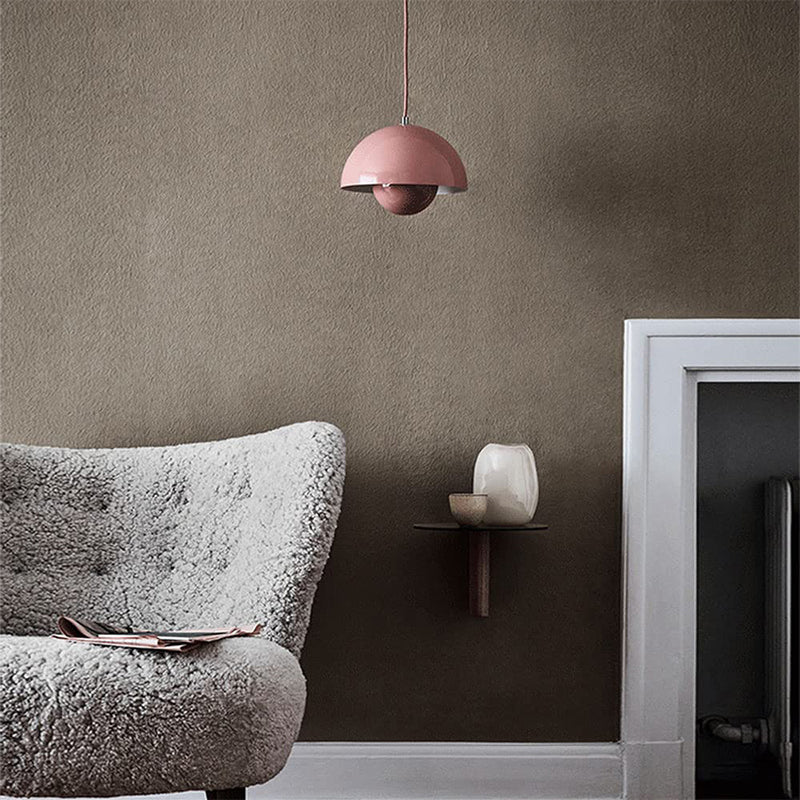 FlowerGlow Pendellampe i Skandinavisk Stil – Justerbar Loftslampe med Urtepotteformet Design Bonusvis