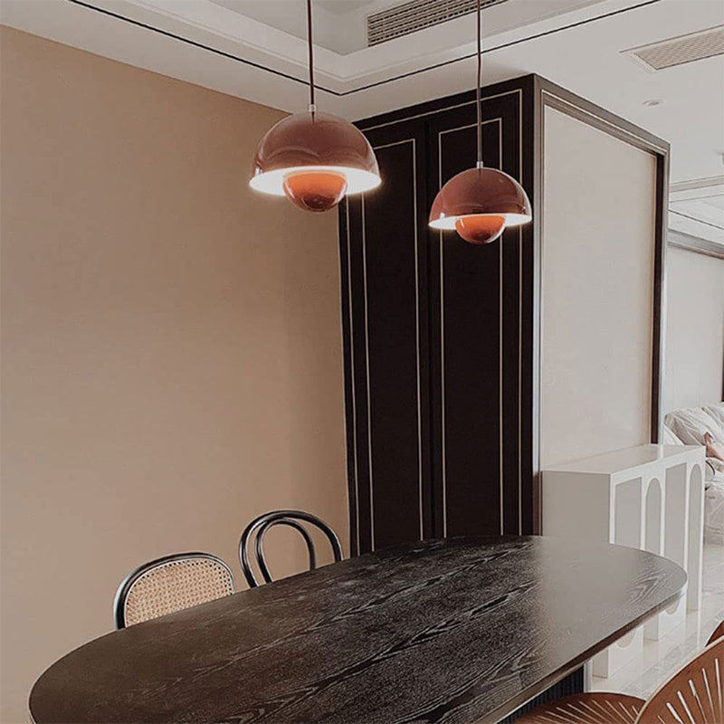 FlowerGlow Pendellampe i Skandinavisk Stil – Justerbar Loftslampe med Urtepotteformet Design Bonusvis
