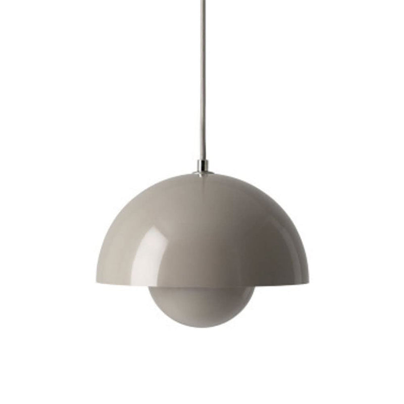 FlowerGlow Pendellampe i Skandinavisk Stil – Justerbar Loftslampe med Urtepotteformet Design Grå Bonusvis