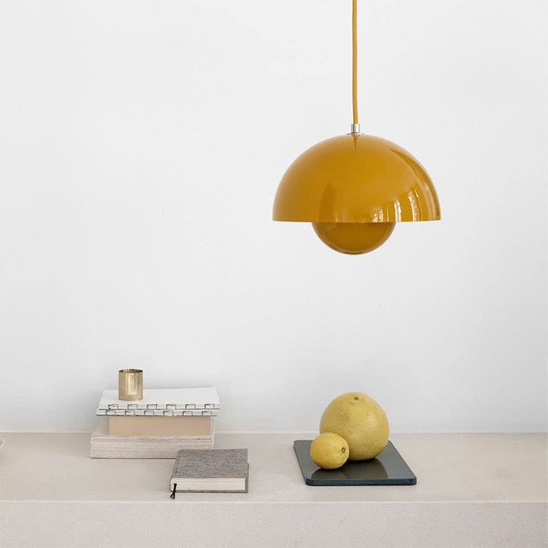 FlowerGlow Pendellampe i Skandinavisk Stil – Justerbar Loftslampe med Urtepotteformet Design Bonusvis