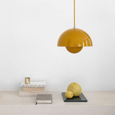 FlowerGlow Pendellampe i Skandinavisk Stil – Justerbar Loftslampe med Urtepotteformet Design Bonusvis