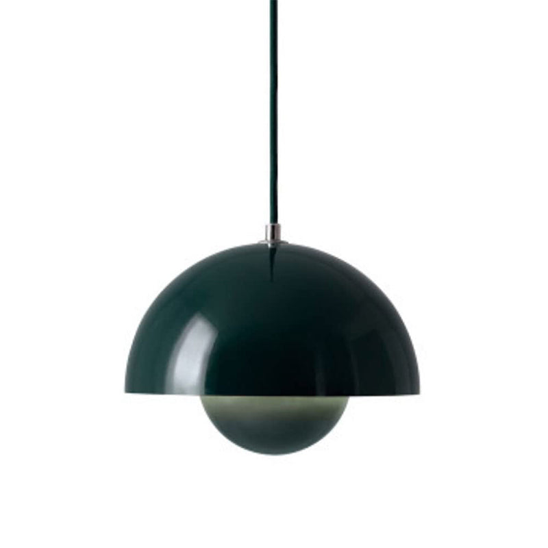 FlowerGlow Pendellampe i Skandinavisk Stil – Justerbar Loftslampe med Urtepotteformet Design Grøn 23CM*16CM Bonusvis