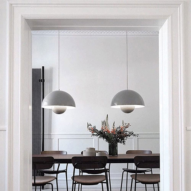 FlowerGlow Pendellampe i Skandinavisk Stil – Justerbar Loftslampe med Urtepotteformet Design Bonusvis