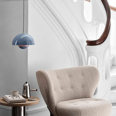 FlowerGlow Pendellampe i Skandinavisk Stil – Justerbar Loftslampe med Urtepotteformet Design Bonusvis