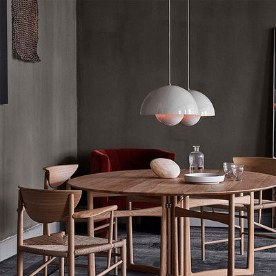 FlowerGlow Pendellampe i Skandinavisk Stil – Justerbar Loftslampe med Urtepotteformet Design Bonusvis