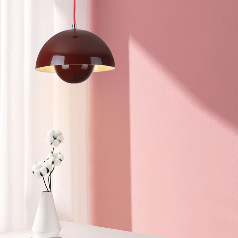 FlowerGlow Pendellampe i Skandinavisk Stil – Justerbar Loftslampe med Urtepotteformet Design Bonusvis