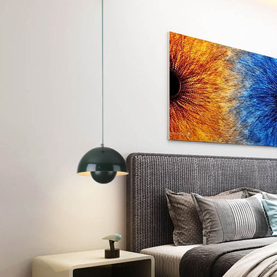 FlowerGlow Pendellampe i Skandinavisk Stil – Justerbar Loftslampe med Urtepotteformet Design Bonusvis