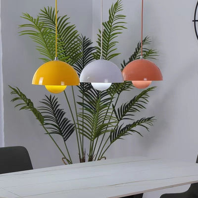 FlowerGlow Pendellampe i Skandinavisk Stil – Justerbar Loftslampe med Urtepotteformet Design Bonusvis