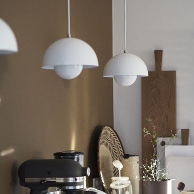 FlowerGlow Pendellampe i Skandinavisk Stil – Justerbar Loftslampe med Urtepotteformet Design Bonusvis