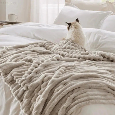 ComfortCuddle | Plysset & Hyggeligt Fleece Tæppe Bonusvis