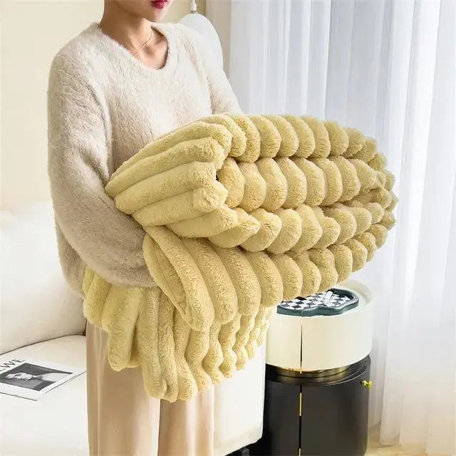 ComfortCuddle | Plysset & Hyggeligt Fleece Tæppe Bonusvis