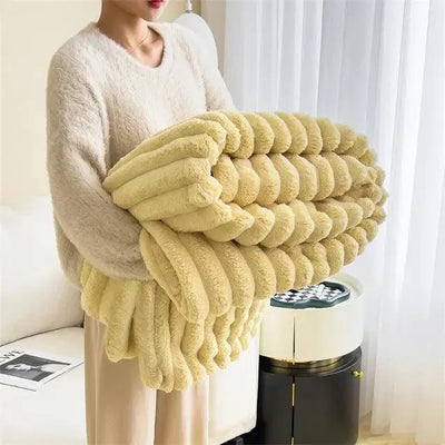ComfortCuddle | Plysset & Hyggeligt Fleece Tæppe Bonusvis