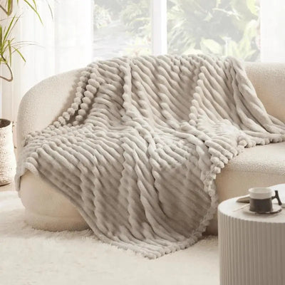 ComfortCuddle | Plysset & Hyggeligt Fleece Tæppe Bonusvis