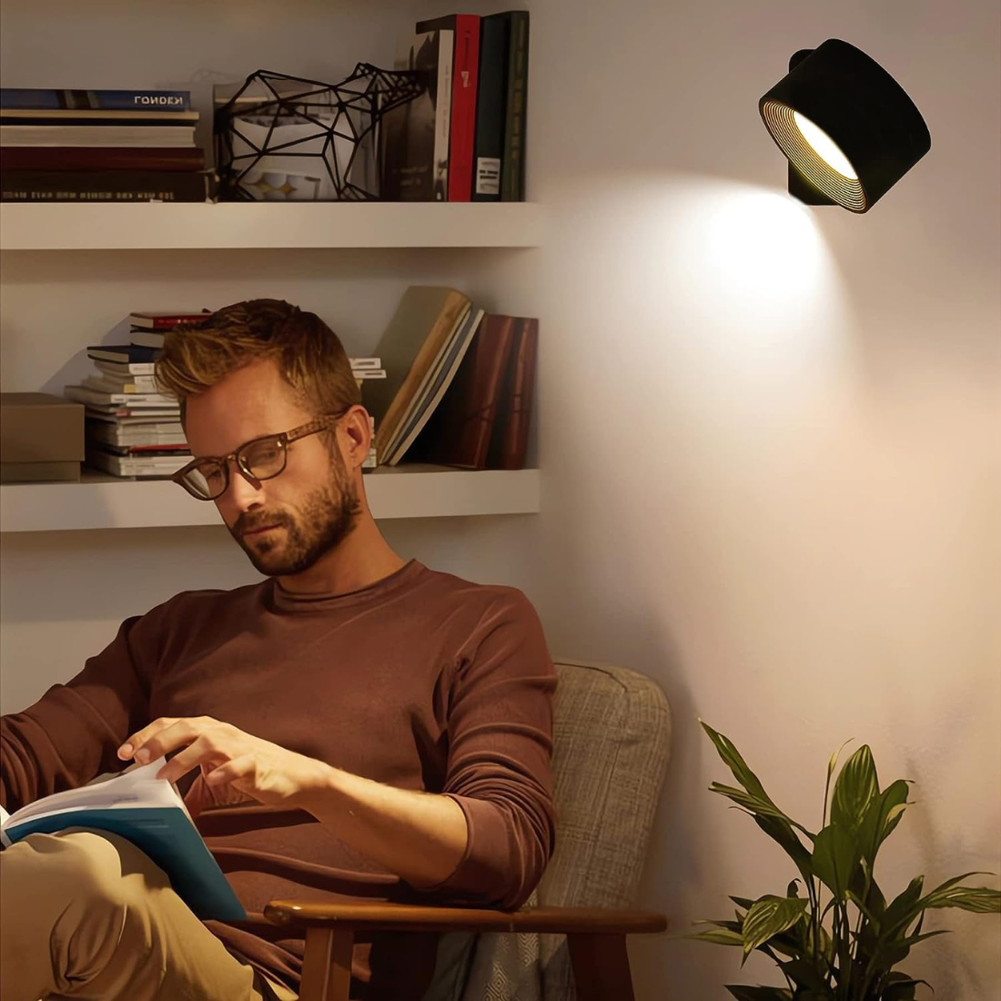 Flexilight | Trådløs genopladelig 360° væglampe Bonusvis