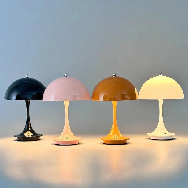 NordicMush | Moderne Trådløs Lampe Lyserød Bonusvis