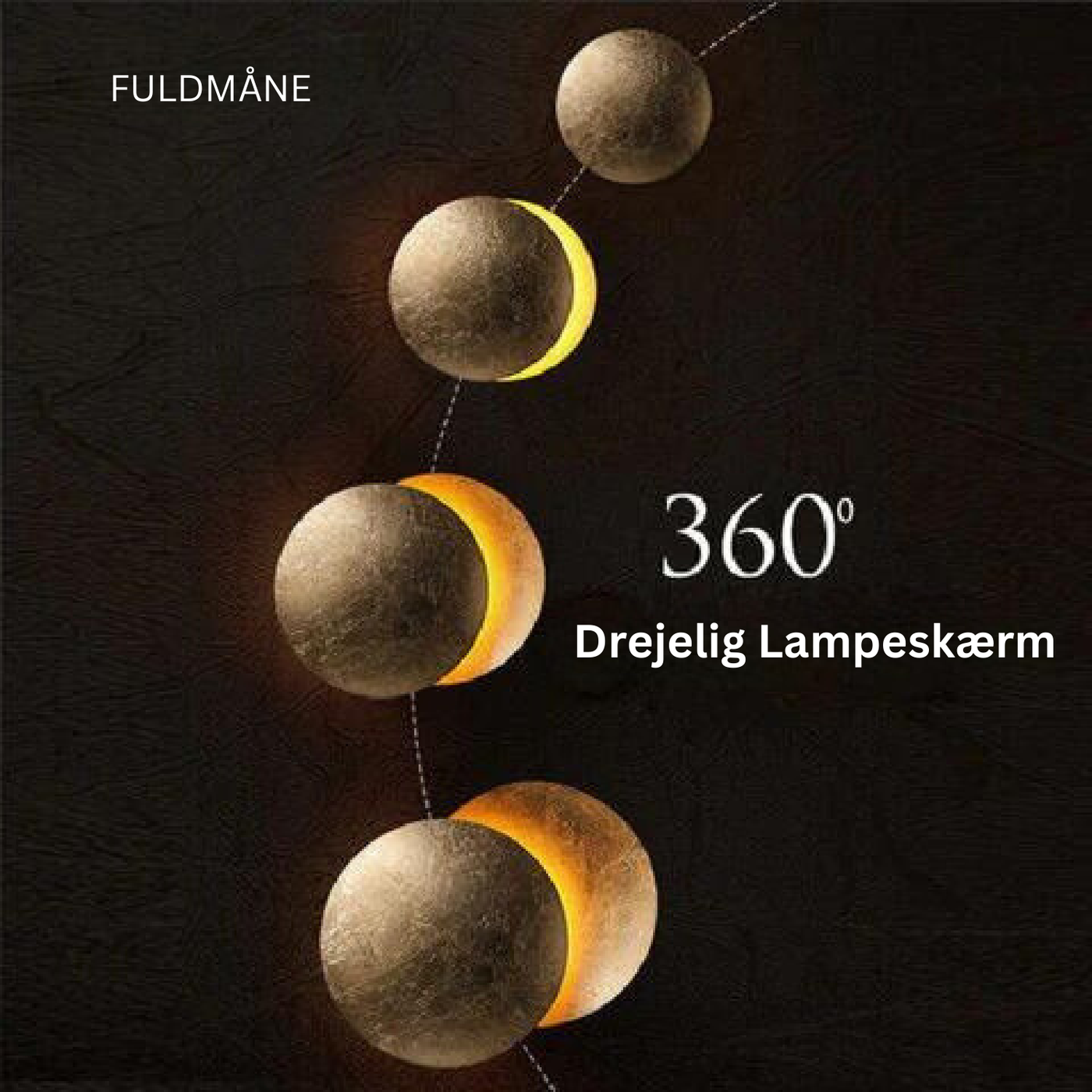 LumiEclipse - Elegant væglampe med justerbar lysrefleksion Bonusvis